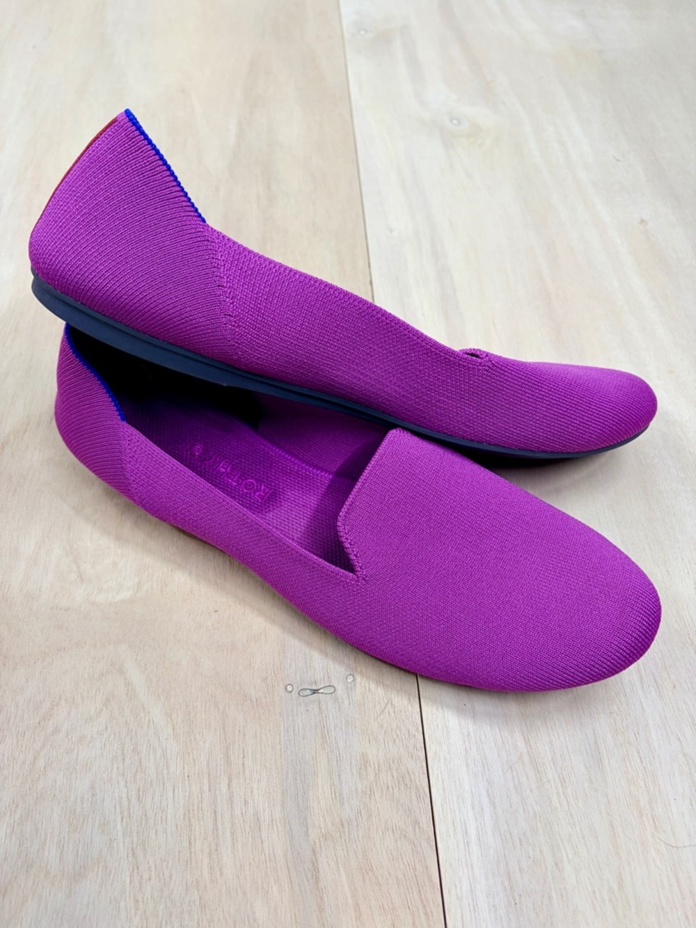 Rothy’s The Lounge Loafer Wild Orchid Purple Round Toe Flats Size 13
